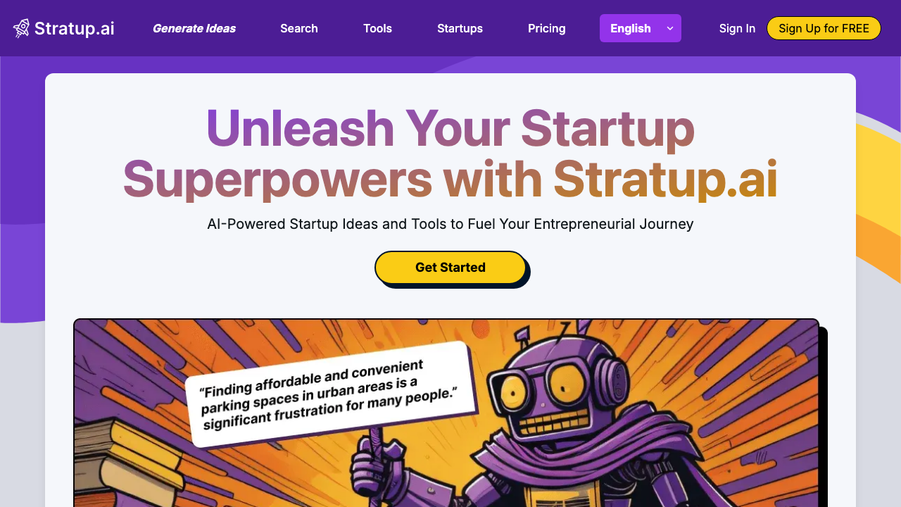 Stratup.ai screenshot