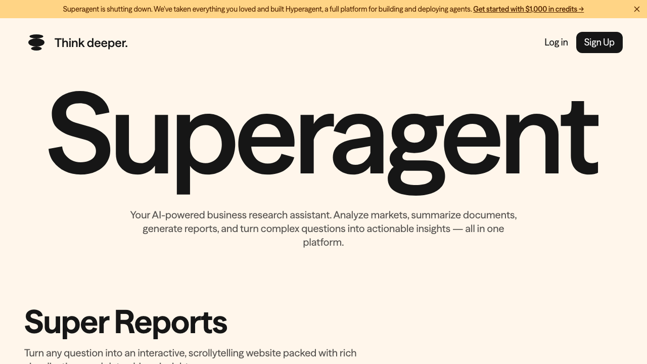 Superagent screenshot