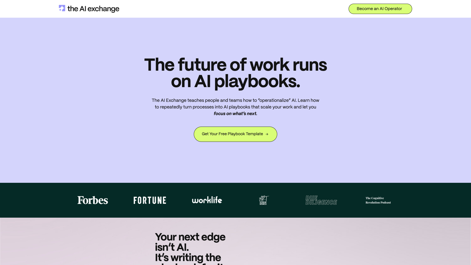 The AI Exchange screenshot