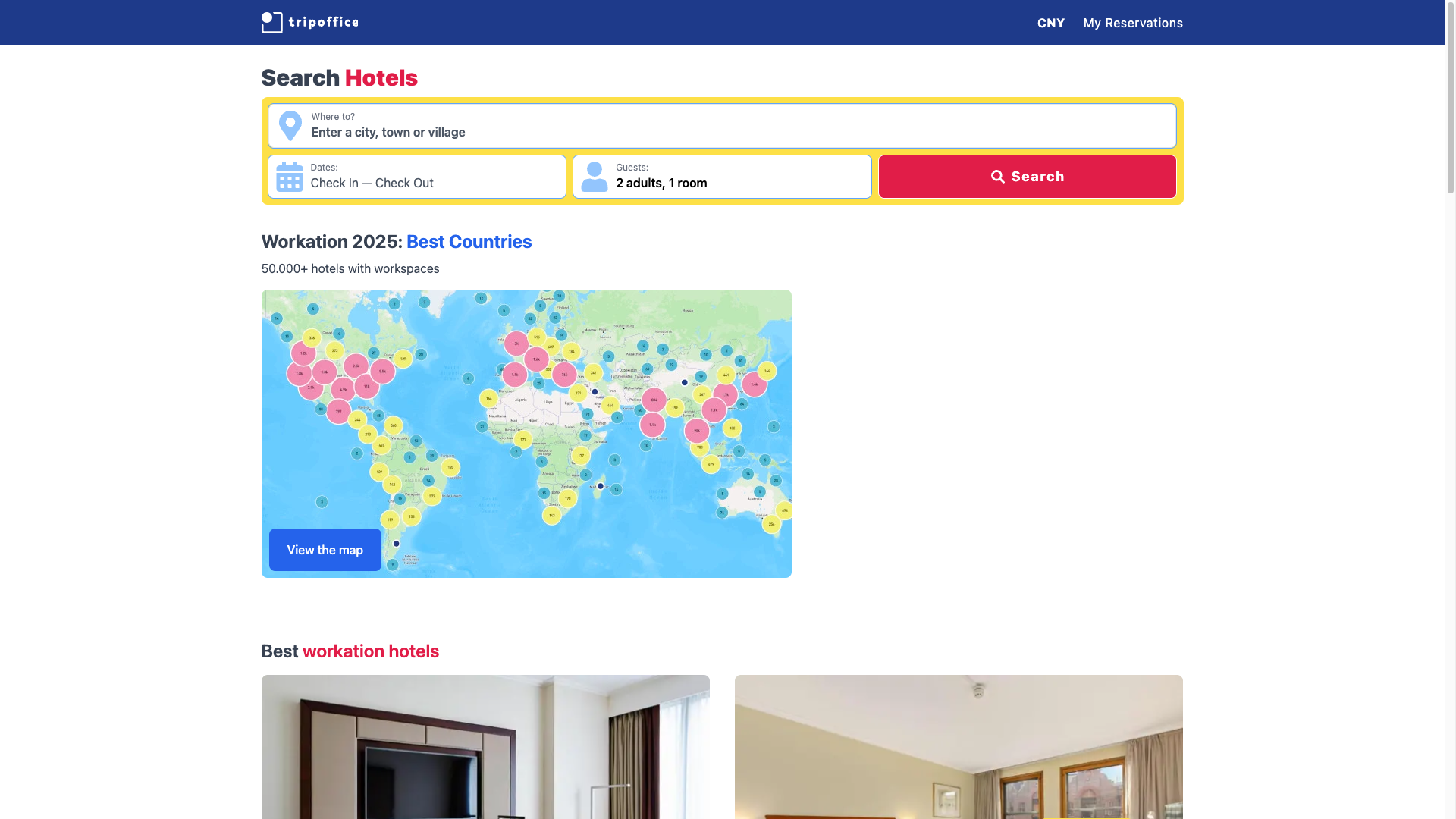 TripOffice.com screenshot