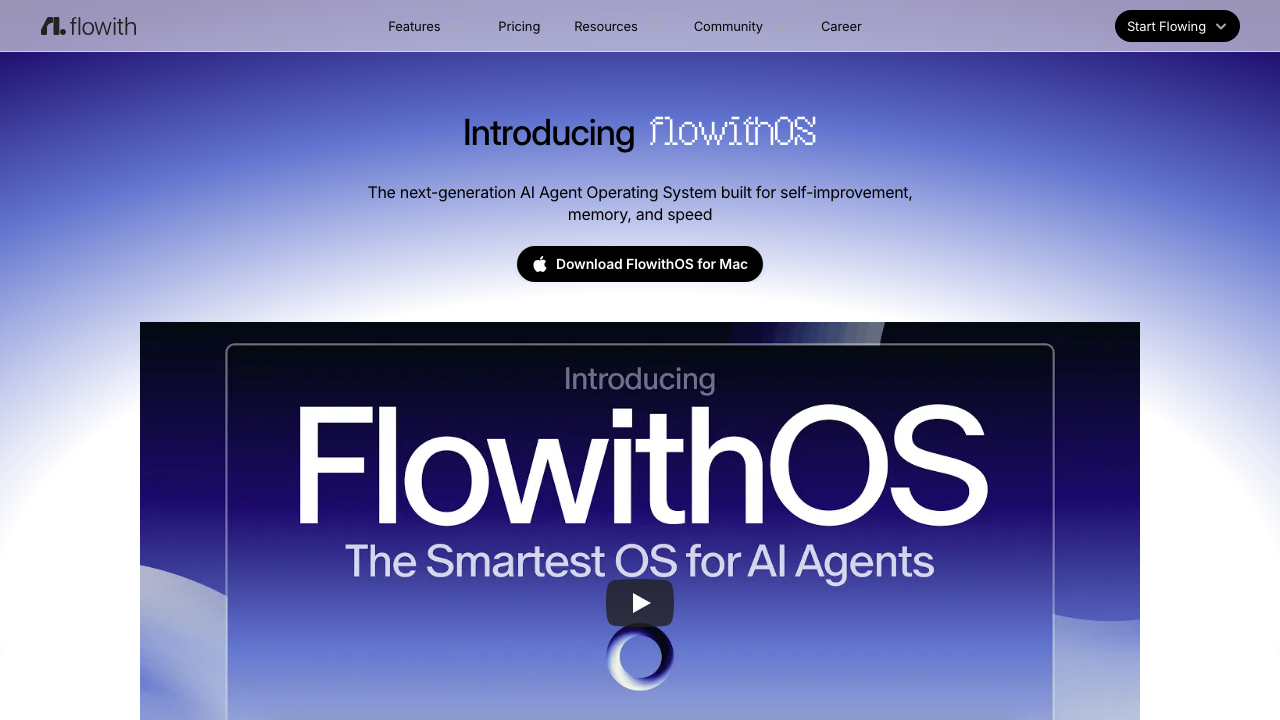 FlowithOS screenshot