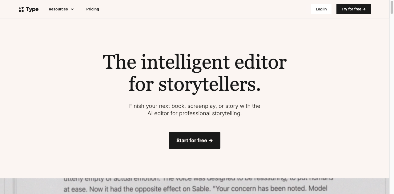 Type.ai screenshot
