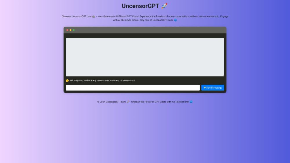 UncensorGPT.com screenshot