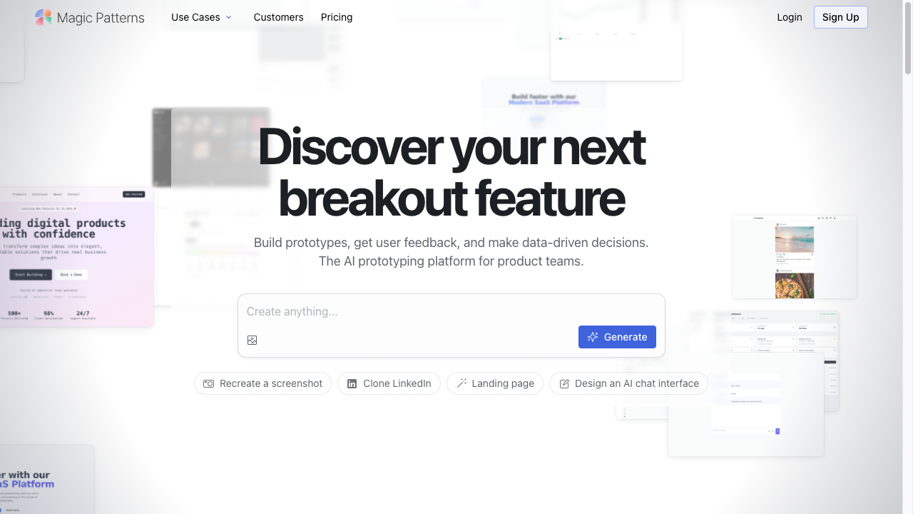 Magic Patterns screenshot